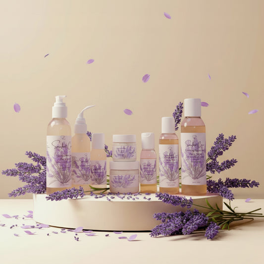 Calming Lavender Face Care Collection – Botanical Skincare Set with Face Wash, Toner & Cream
