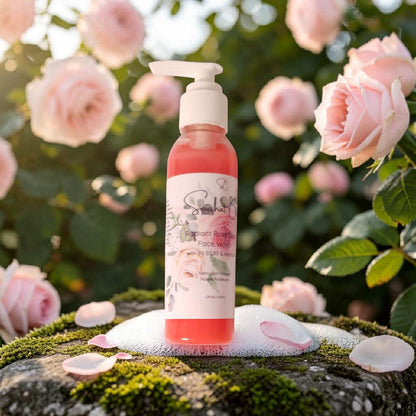Luxurious rose skincare face care set featuring Radiant Rose Dew face wash, facial toner mist, and moisturizing face cream in elegant botanical packaging, hydrating floral skincare collection with rose and niacinamide, premium self-care beauty products for glowing skin by [Snuzhat Care](https://www.snuzhatcare.ca?utm_source=chatgpt.com)
