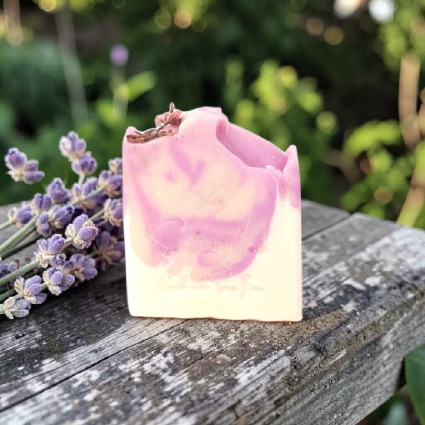 Handmade lavender soap bar with shea butter, lavender oil and botanical oils for calming floral skincare and self-care rituals by Snuzhat Care