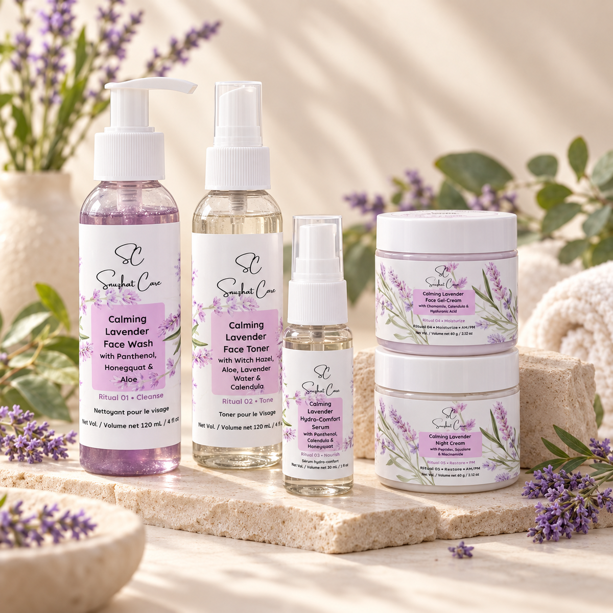 Calming Lavender face care product image