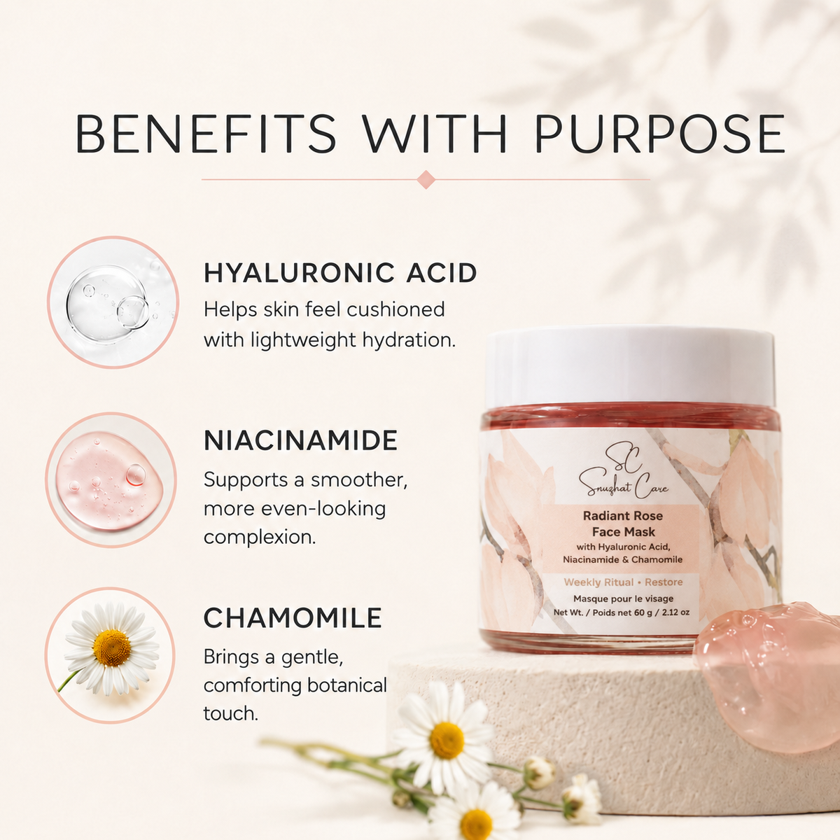 Radiant Rose Face Mask product image 1