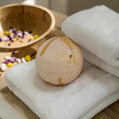 Plumeria Bliss Bath Bomb – Tropical Floral Bath Soak with Epsom Salt & Avocado Oil